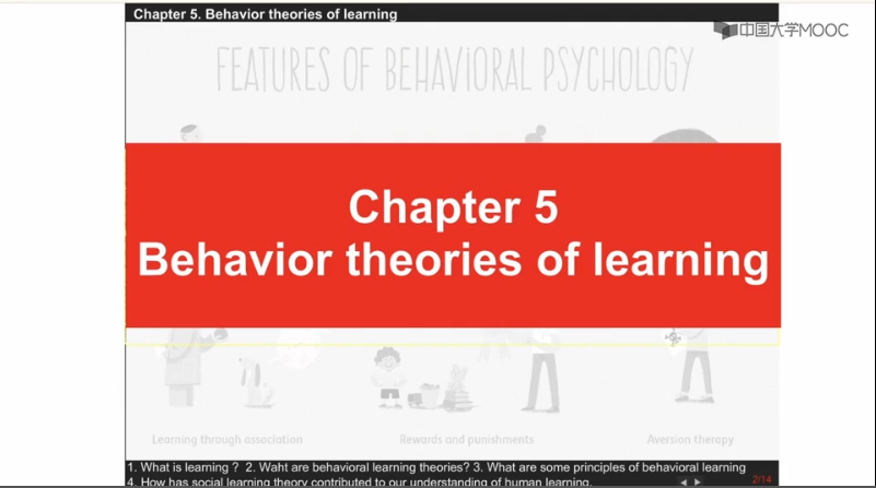 第五章 学习的行为理论/Behavioral Theories of Learning